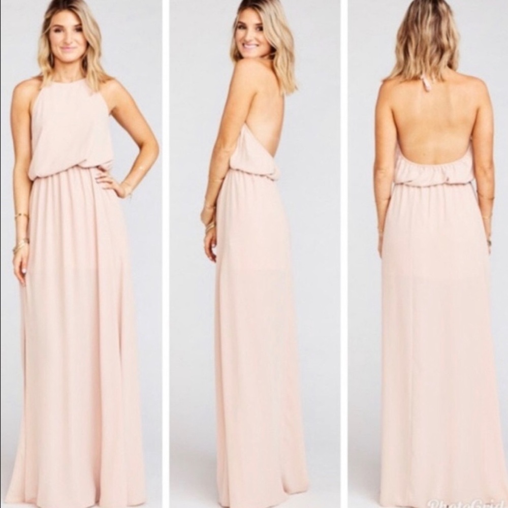 Show Me your mumu maxi dress nude S